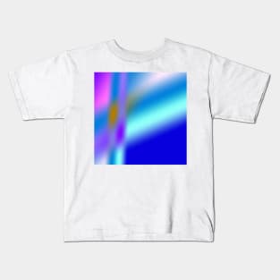 purple green white abstract texture art Kids T-Shirt